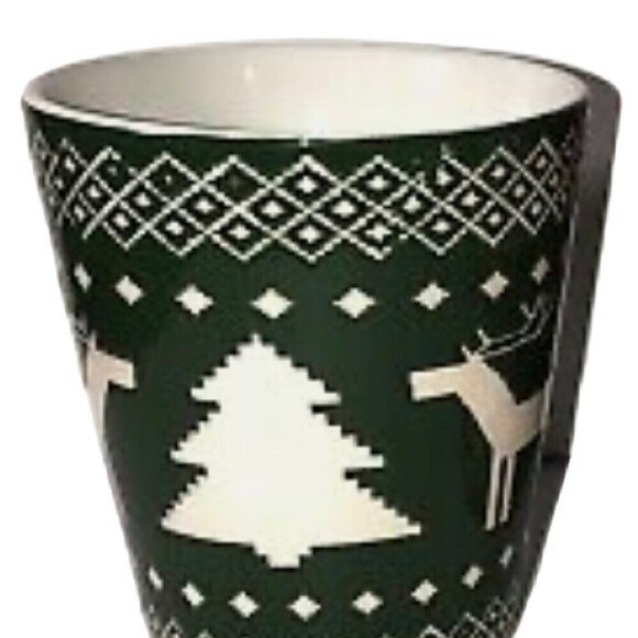 Christmas Winter Reindeer Tree‎ & Snowflake Coffee Mug By Great Gathering - Picture 7 of 7